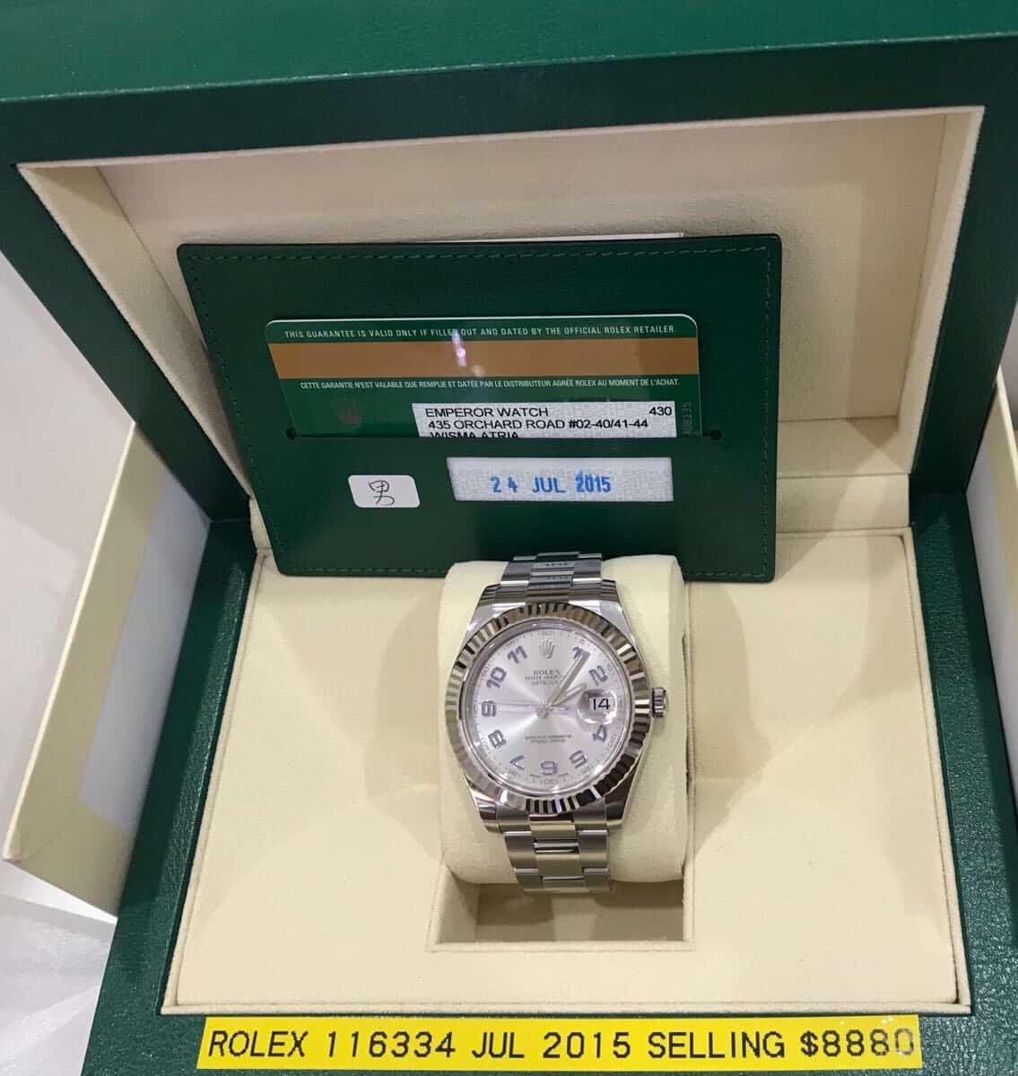 Rolex 116334 - Buy and Sell used Rolex Watches and Jewellery in Singapore