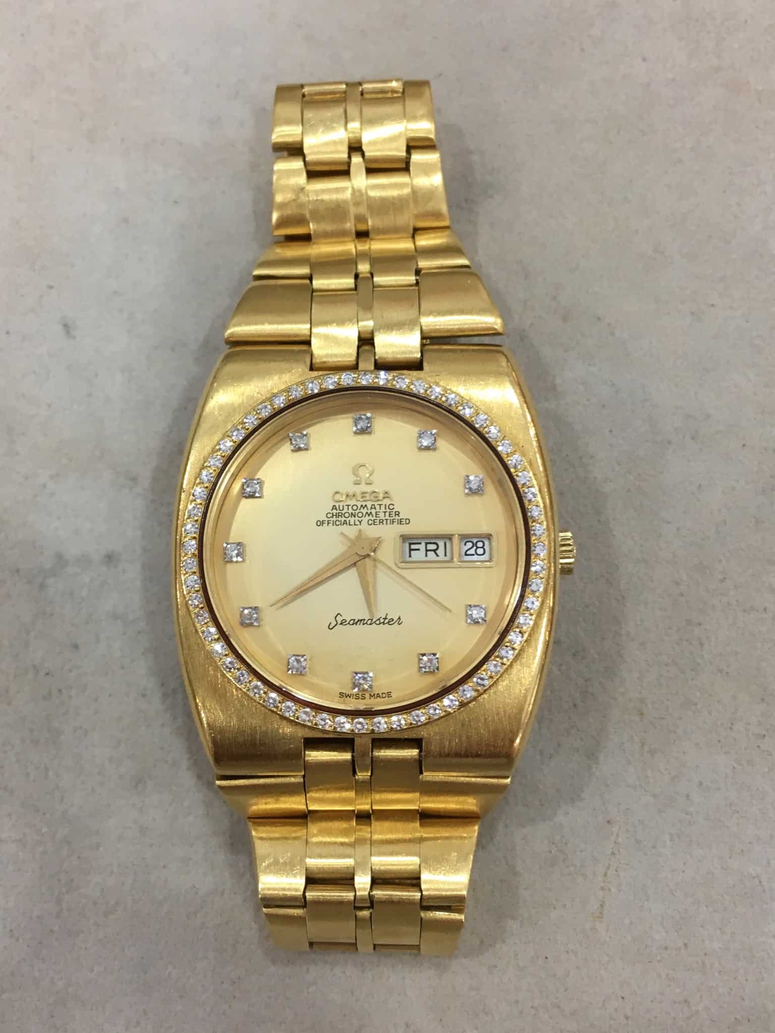 Omega gold watches shop for sale used